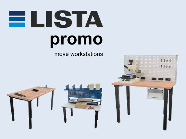 LISTA promo move workstations