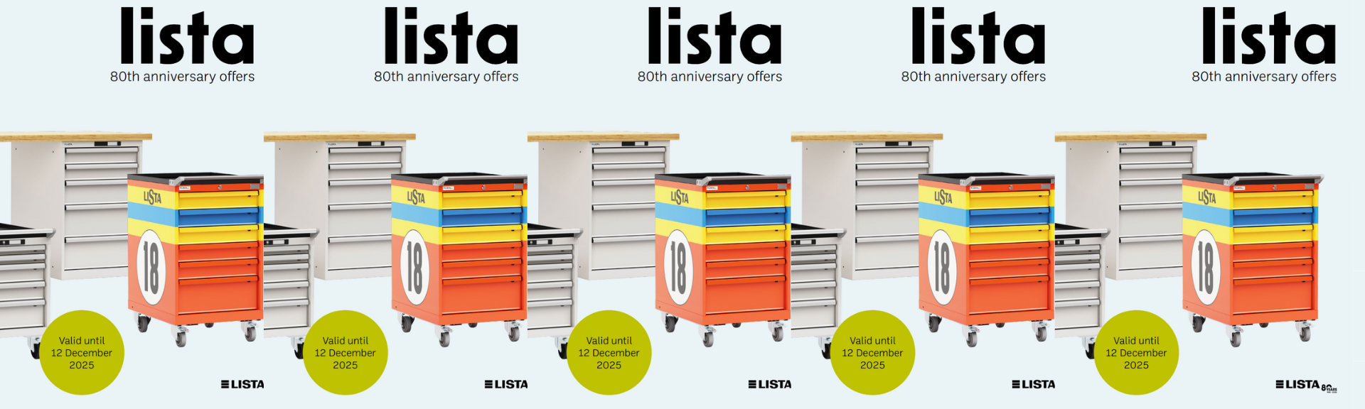 Lista 80th anniversary