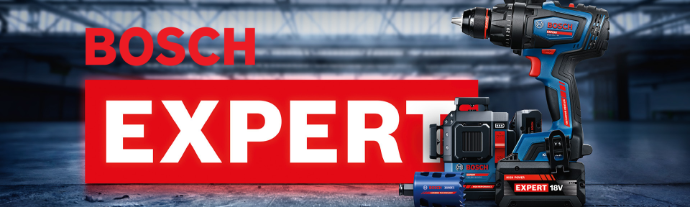 Bosch Expert työkalut saatavilla meiltä! Bosch Expert banneri