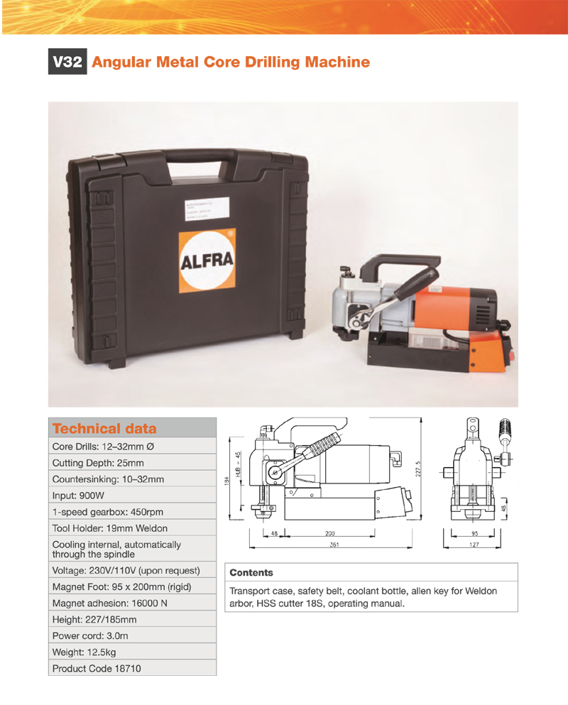 Alfra Rotabest V32 Magneettiporakone