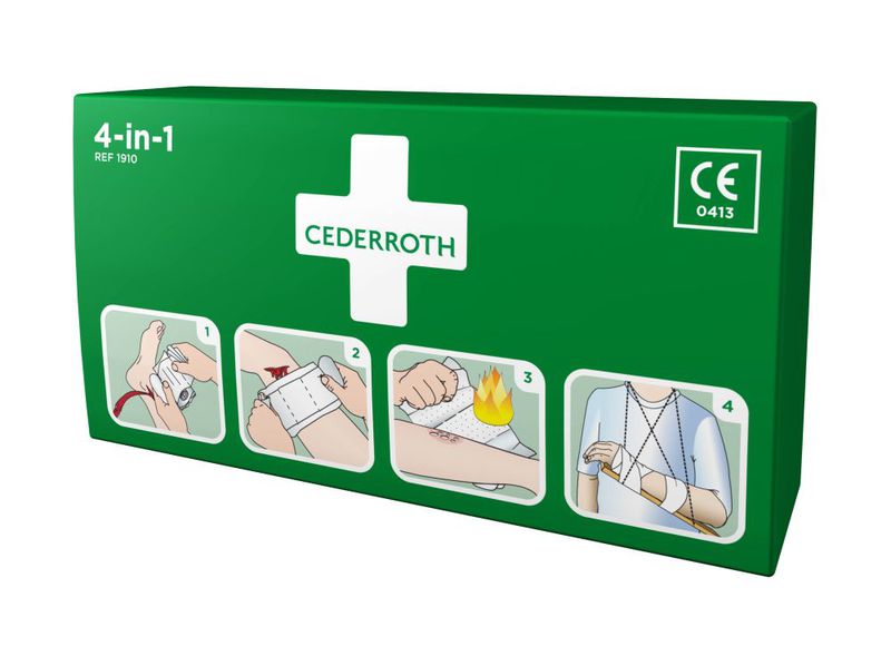 Cederroth First Aid Bandage 4-in-1, Large