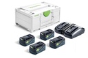 Festool Energiasetti SYS 18V 4x5,0/TCL 6 DUO