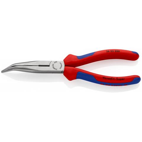 Knipex Needle-nose pliers 200mm, 40° bend, 2-K handle