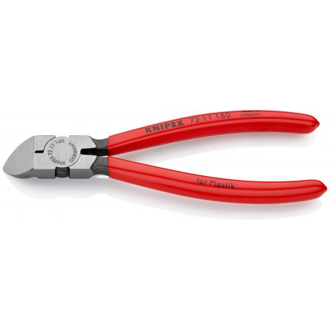 Knipex Side Cutter 160mm, For Plastic, 45°