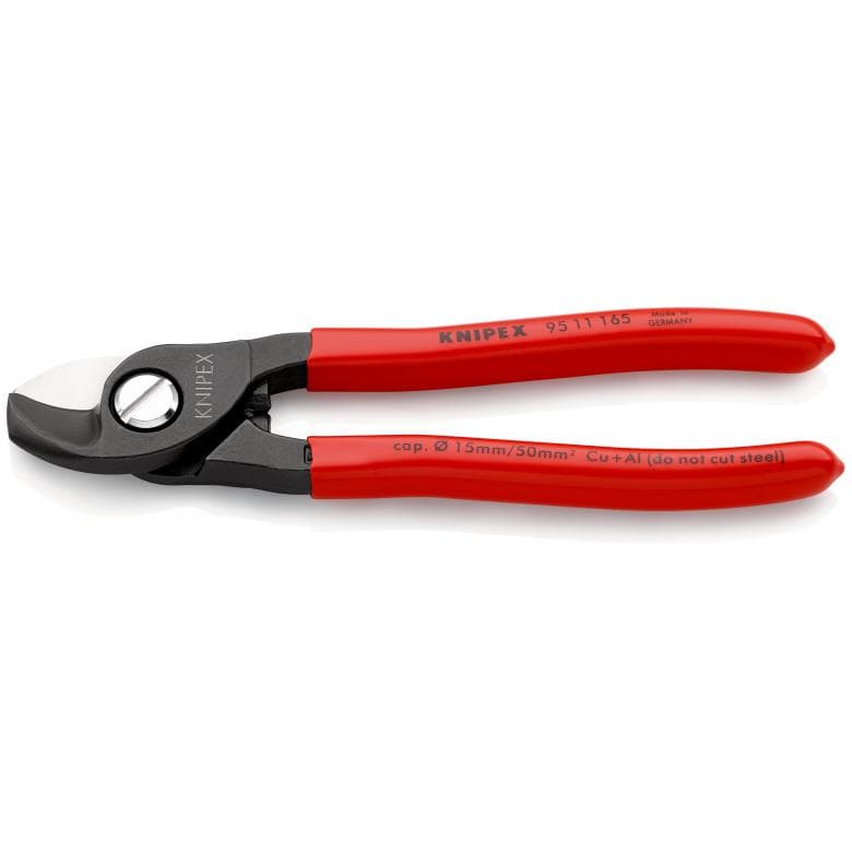 Knipex Cable cutter 165mm, Cu max. Ø15mm/50mm²