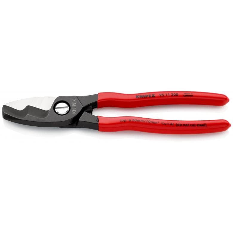 Knipex Cable cutter 200mm, Cu max. Ø20mm/70mm²