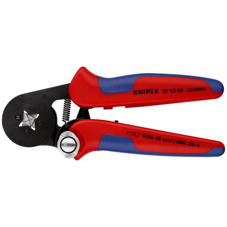 Knipex Crimping pliers, End sleeves 0.08-10+16mm² AWG28-5