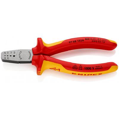 Knipex Crimping pliers, 1000V, VDE 0.25-2.5mm²