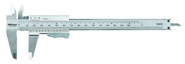 Mitutoyo Caliper 150mm / 6", Trigger Lock, Scale 0.05mm - 1/128"