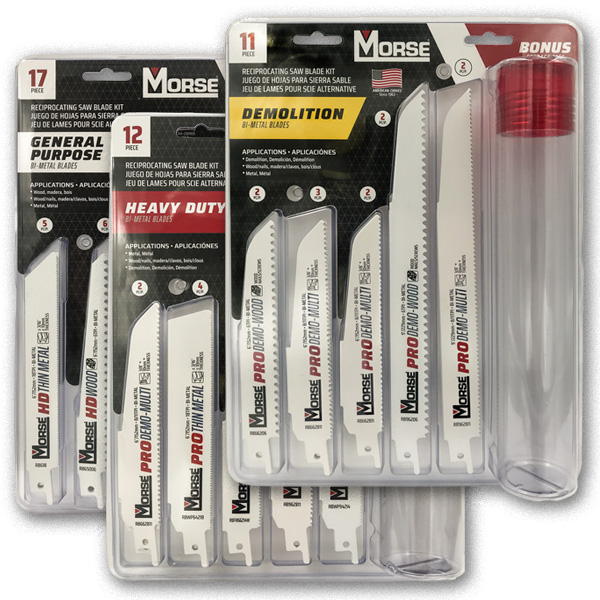 Morse Hacksaw blade set 11 pieces