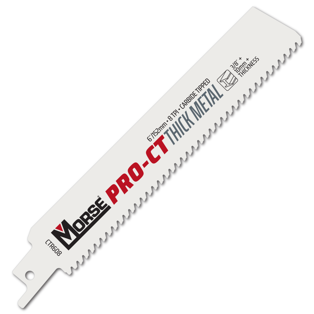 Morse Hacksaw blade 102mm 8 TPI HM CTR, For metal