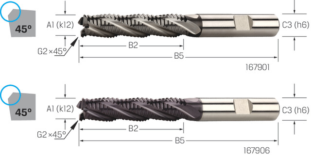 Premus Rouhintajyrsin 30,0mm pitkä