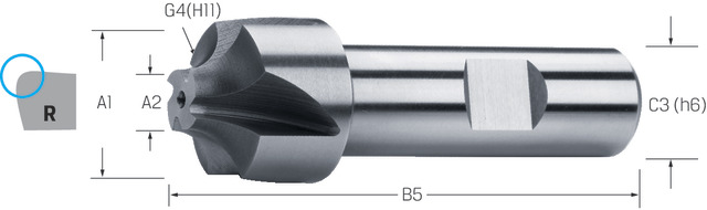 Premus Angle rounding mill R=10.0mm