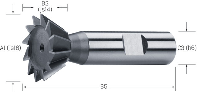 Premus Kulmajyrsin HSS-Co 60° Ø32x12,5 S16 Z12