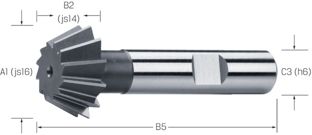 Premus Kulmajyrsin HSS-Co 60° Ø32x12,5 S16 Z12