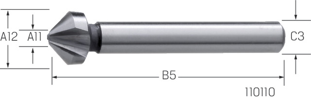 Premus Countersink 10.4mm 90° HSS, Din335