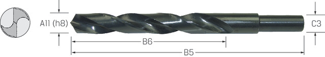 Pretec Drill bit 15.0mm thinned (13.0)