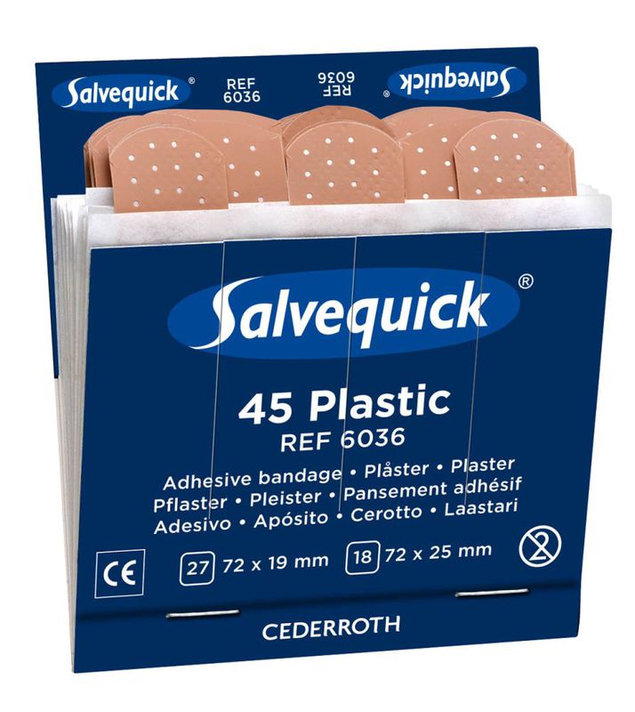 Salvequick Muovilaastari 6 x 45kpl