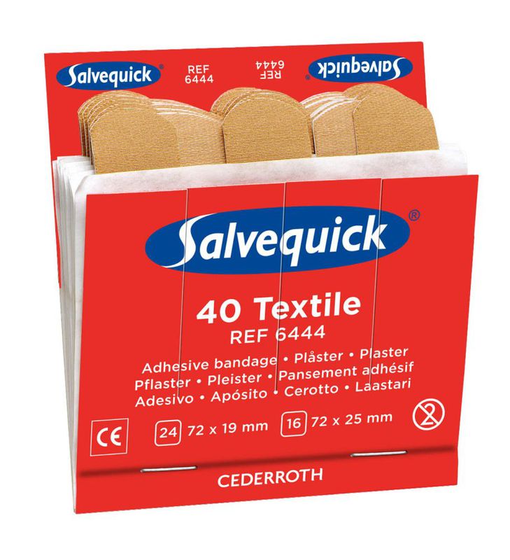 Salvequick Kangaslaastari 6 x 40 kpl