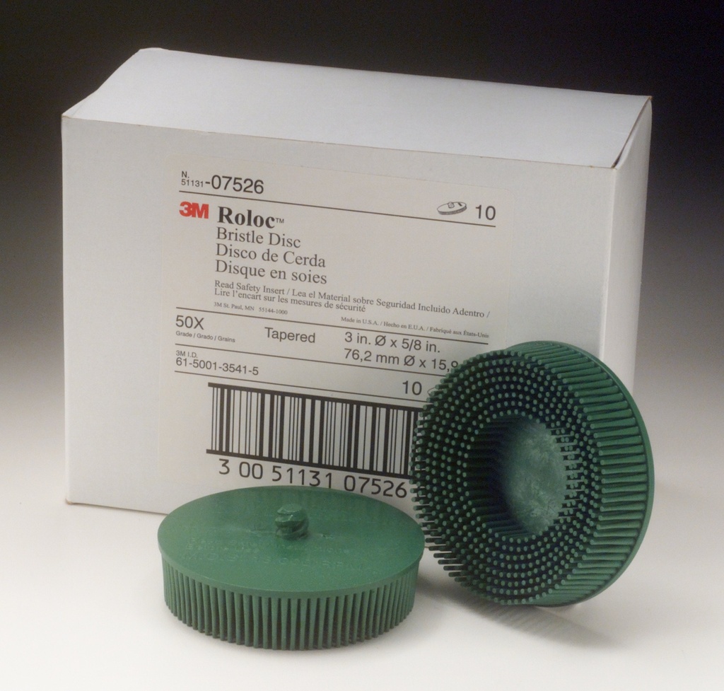 3M 75mm Roloc Bristle RD-ZB, P50, green