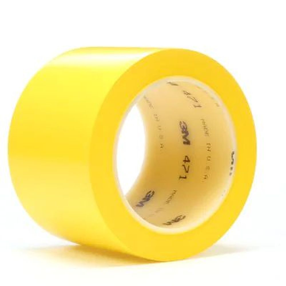 3M 471 vinyl tape, yellow, 50 mm x 33 m