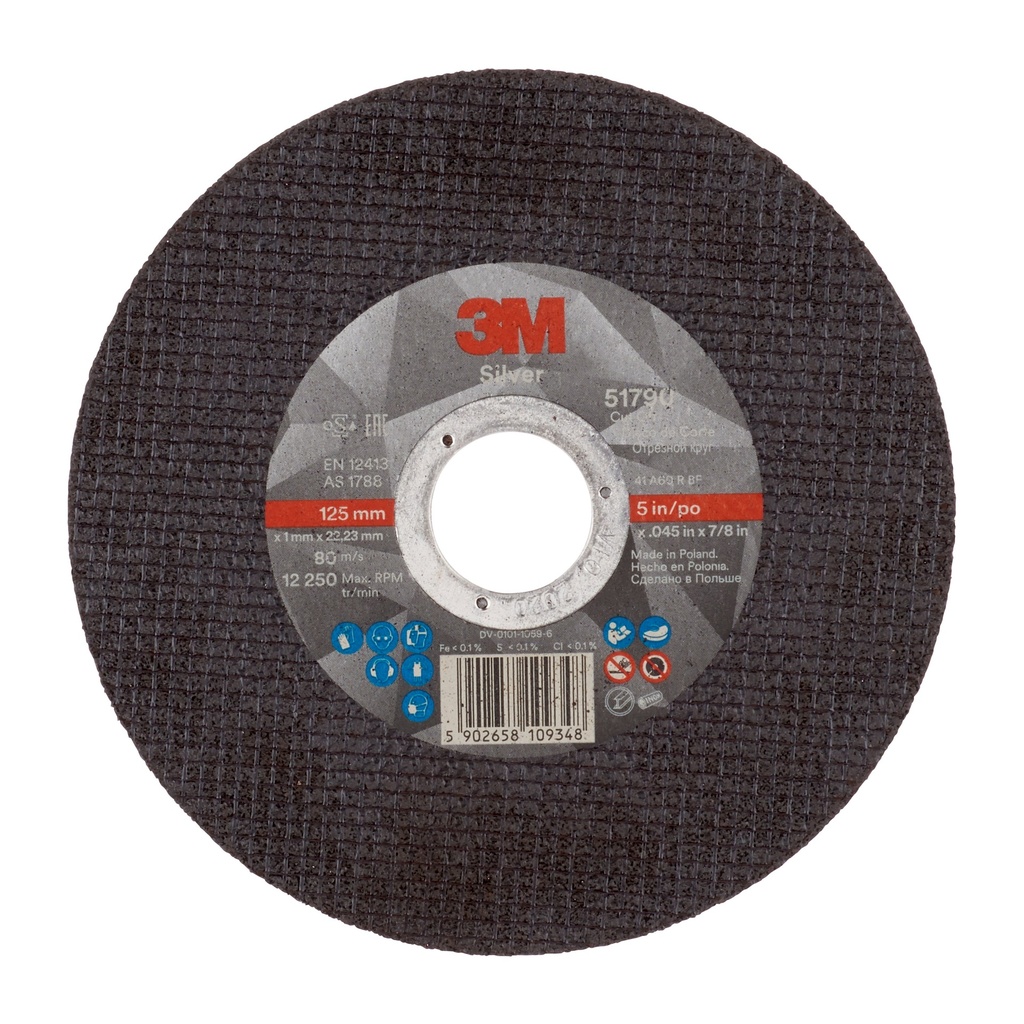 3M 125x1.0mm cutting disc Silver