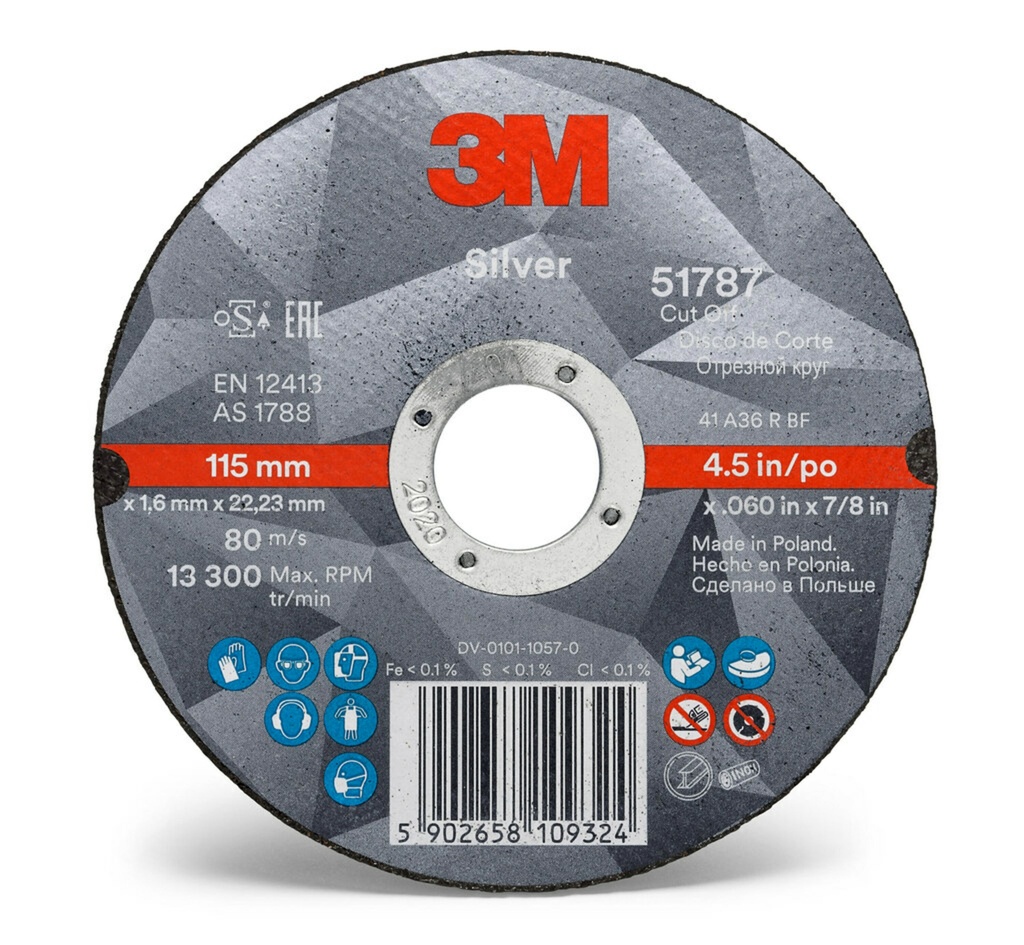 3M 230x3.0mm cutting disc Silver