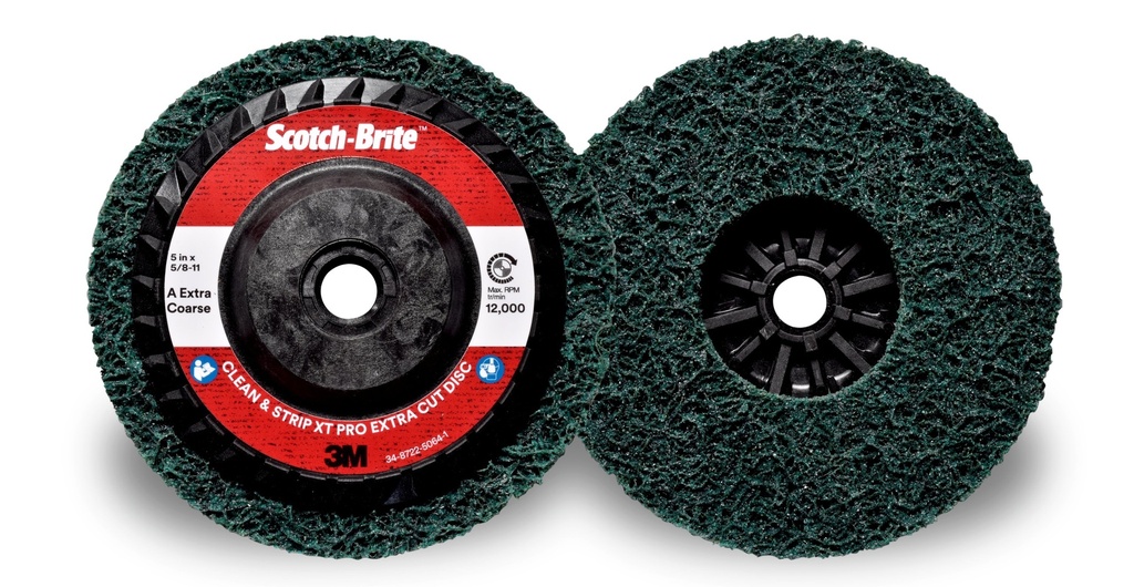 3M 125mm Puhdistuslaikka XC-RD Pro Extra Cut, vihreä A XCRS