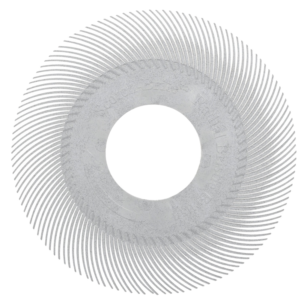 3M 150mm Radial Bristle RB-ZB, T-C, P120, valkoinen