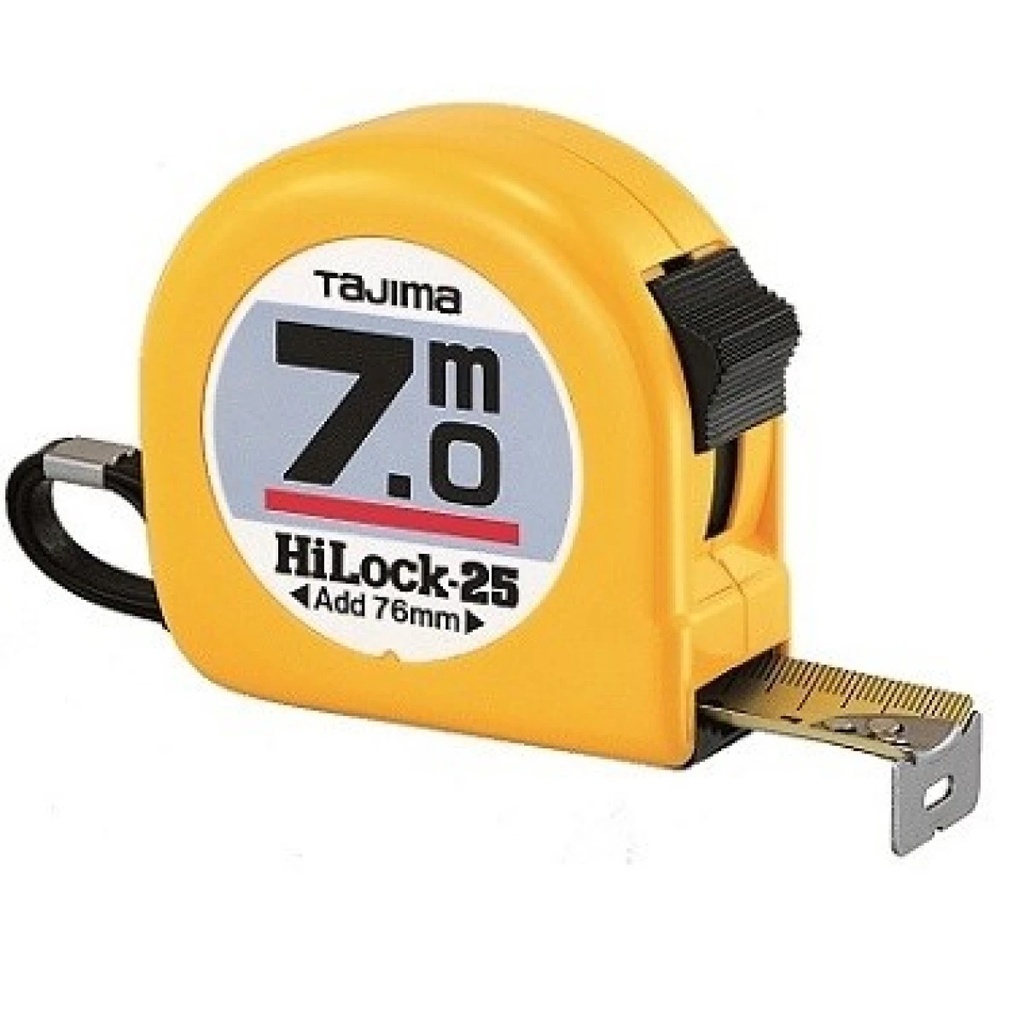 Tajima 7m Tape measure, with 25mm tape