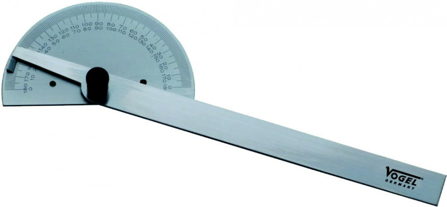 Vogel Protractor 80x150mm 0-180° Inox