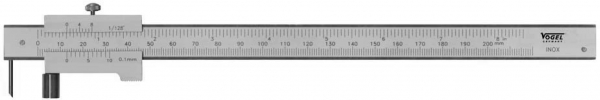 Vogel Ruler 200mm, mm/inch scale