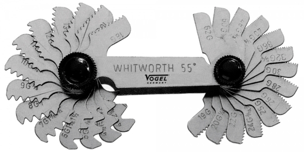 Vogel Spiral comb, Whitworth 55°, 20 parts