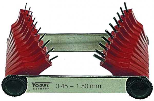 Vogel Hole gauge set 0.45-1.50mm 20 pieces