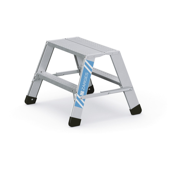 Zarges Work Stool Seventec RC BP, 2x2 steps, level 0.49 m