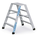 Zarges Work Stool Seventec RC BP, 2x4 steps, level 0.99 m