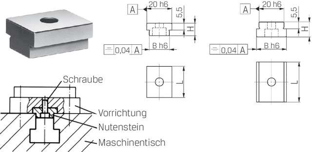 AMF T-SLOT PIECE 22MM 6322A