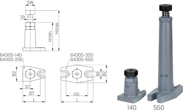 AMF 6430 SUPPORT BASE 100-140