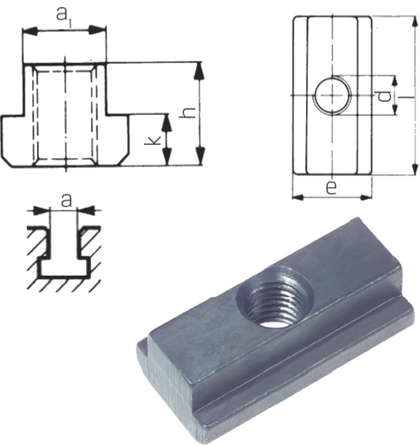 AMF T-SLOT NUT BLANKET 10/M8 LONG