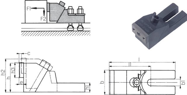 AMF Fastener jaw 6497 32/36/42, 90mm wide