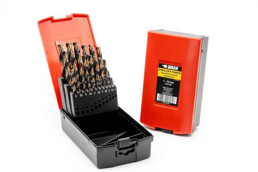 Baer HSSE Power drill set 1-13 mm 3-level