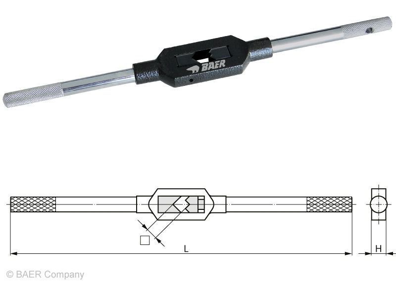 Baer Tap Stocks size 0| M 1-8 | 1/16-1/4" steel