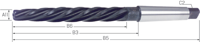 Premus Cone reamer 22.0mm 1:10 MK3, HSS, DIN311