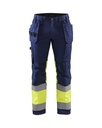 Blåkläder 1558 Highvis riipputaskuhousut stretch