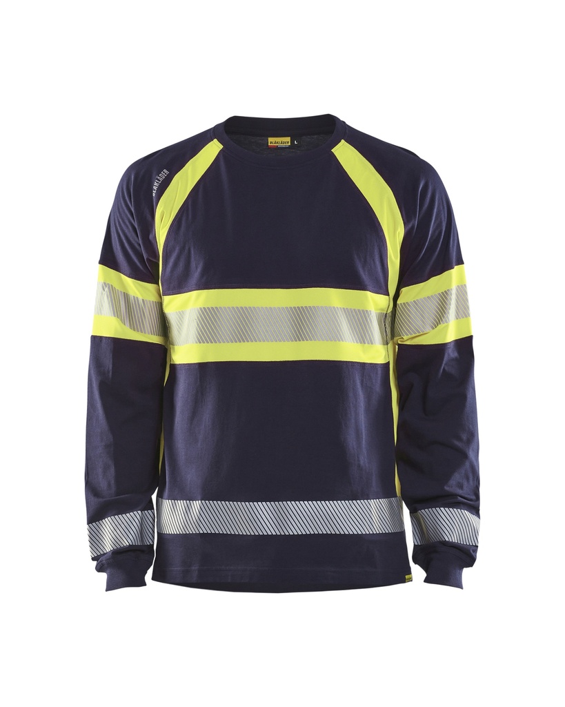 Blåkläder 3510 Highvis pitkähihainen t-paita