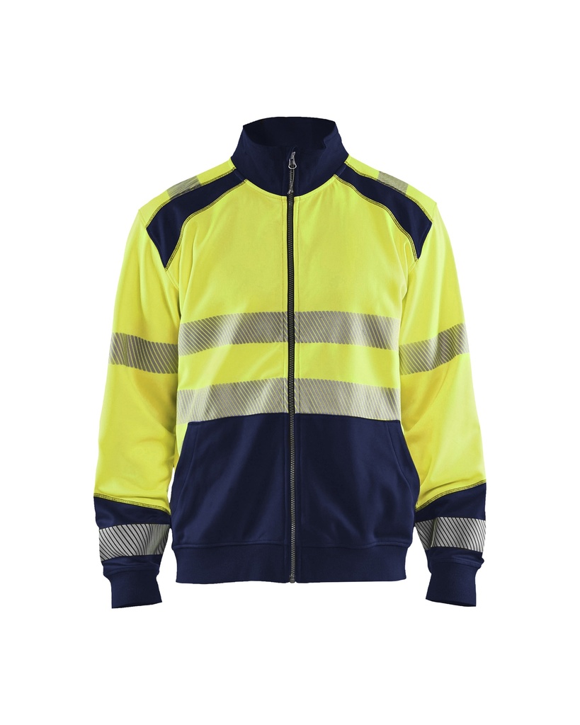 Blåkläder 3558 Highvis collegepaita vetoketjulla