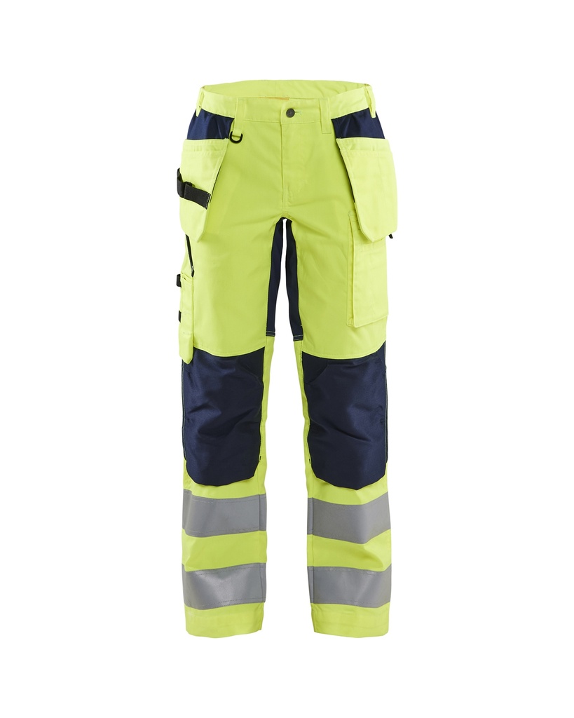 Blåkläder 7163 Naisten highvis riipputaskuhousut stretch