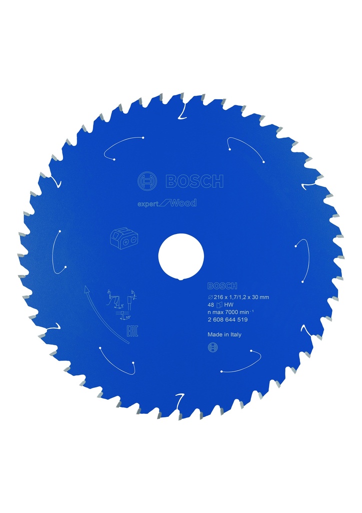 Bosch Circular Saw Blade EXP Wood Battery 216x30 48T