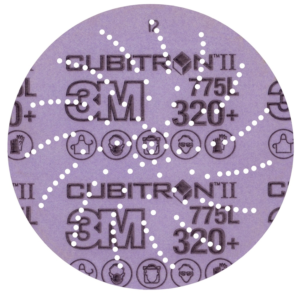 3M 125mm Sanding disc 775L, Clean sand 320+