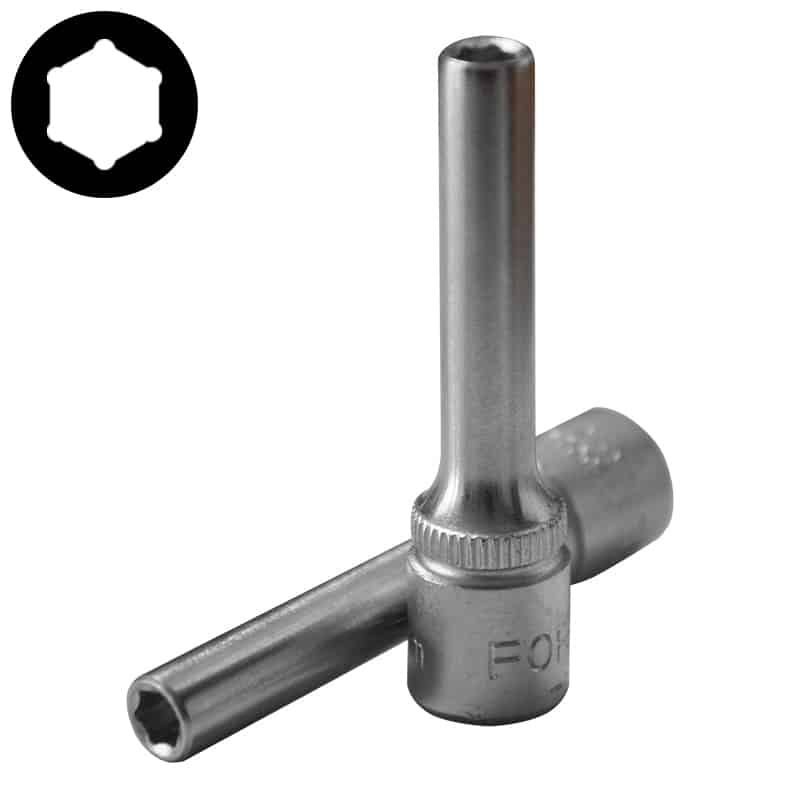 Force Socket Long 1/4" Meters [525 P]